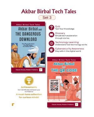 akbar birbal tech tales – set of 2 books (part 1) | children's stories on digital safety, cyber awareness | ages 8+