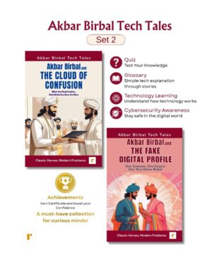 akbar birbal tech tales – set of 2 books (part 1) | children's stories on digital safety, cyber awareness | ages 8+